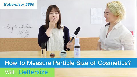 how to measure cosmetics particle size